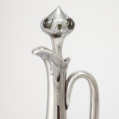 Lot 541 - Eight Silver and Glass Decanters