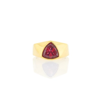 Lot 1234 - Gold and Rubellite Ring