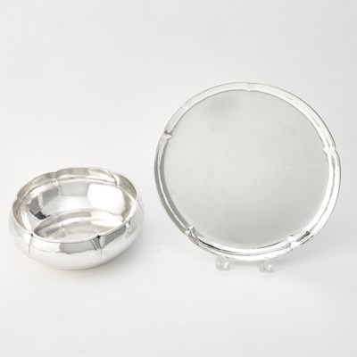 Lot 285 - Kalo Shop Sterling Silver Bowl and Tray