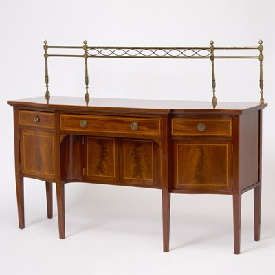 Lot 605 - George III Style Inlaid Mahogany Sideboard