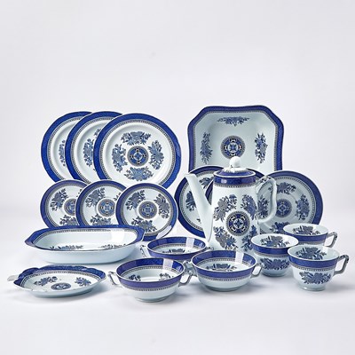 Lot 902 - Assembled Spode Porcelain "Fitzhugh" Blue Pattern Partial Dinner Service