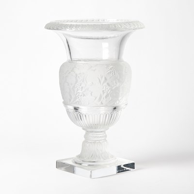 Lot 545 - Lalique Molded Glass "Versailles" Vase