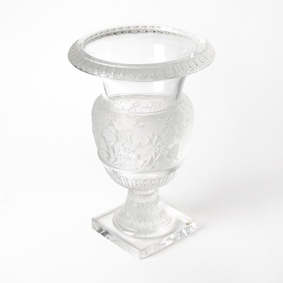 Lot 545 - Lalique Molded Glass "Versailles" Vase