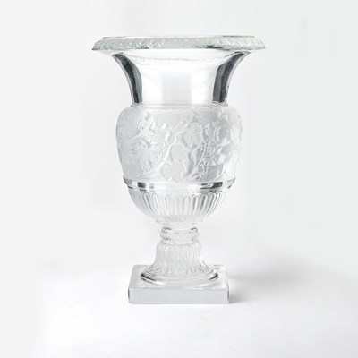 Lot 545 - Lalique Molded Glass "Versailles" Vase