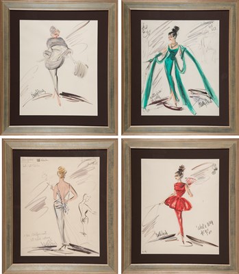 Lot 141 - Ten original Edith Head costume sketches for Shirley MacLaine in What a Way to Go