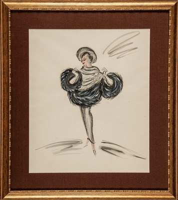 Lot 141 - Ten original Edith Head costume sketches for Shirley MacLaine in What a Way to Go