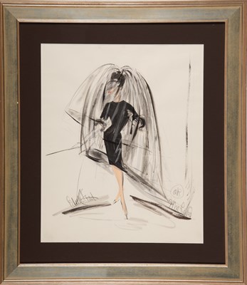 Lot 141 - Ten original Edith Head costume sketches for Shirley MacLaine in What a Way to Go