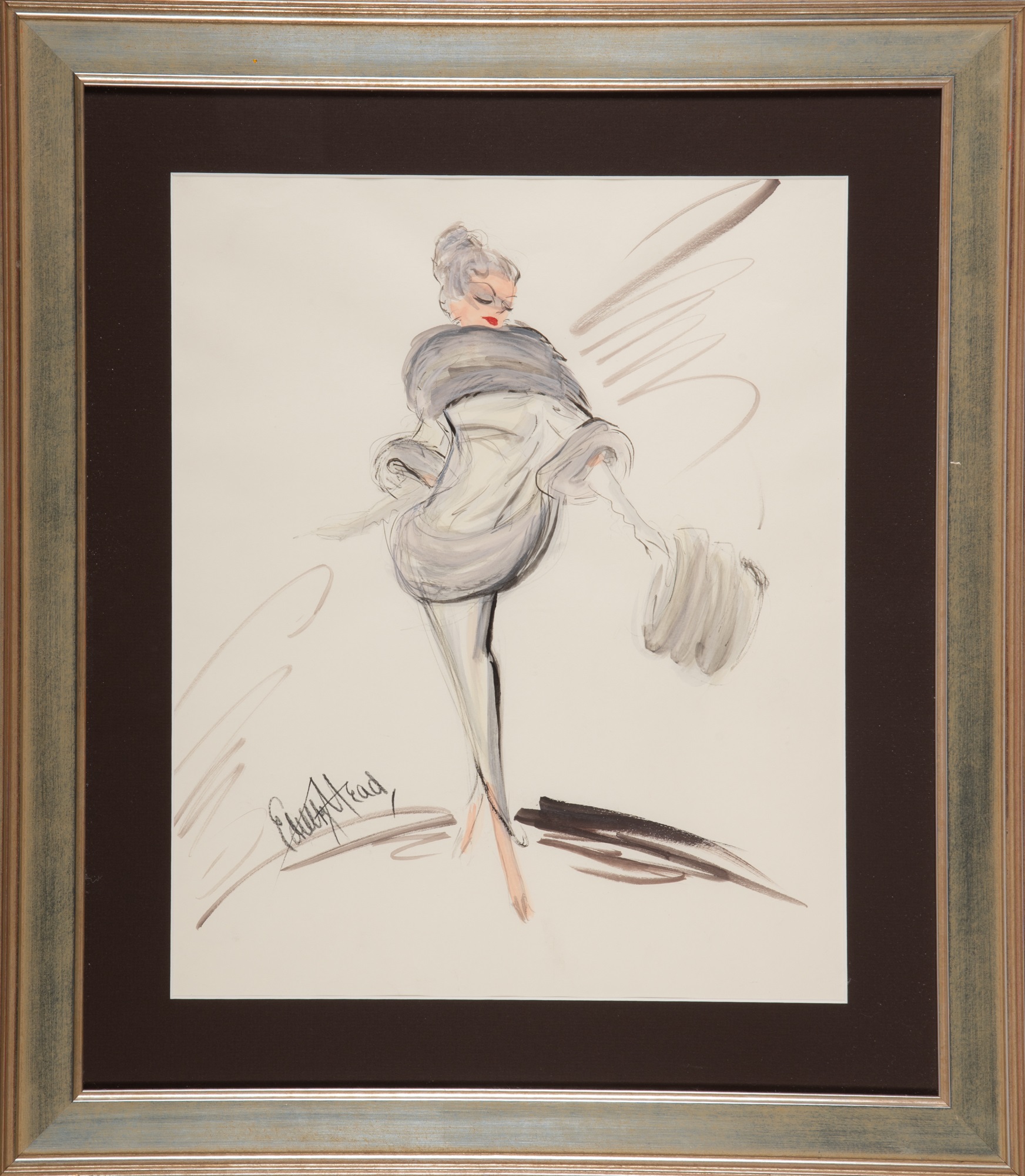 edith head backless white dress Shirley MacLaine in an Edith Head gown