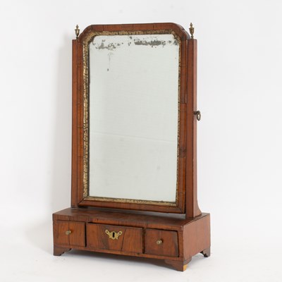 Lot 37 - George II Walnut Shaving Mirror