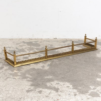 Lot 38 - Louis XVI Style Brass Fire Fender
