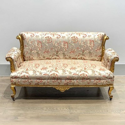 Lot 1047A - Louis XV-style Giltwood Settee