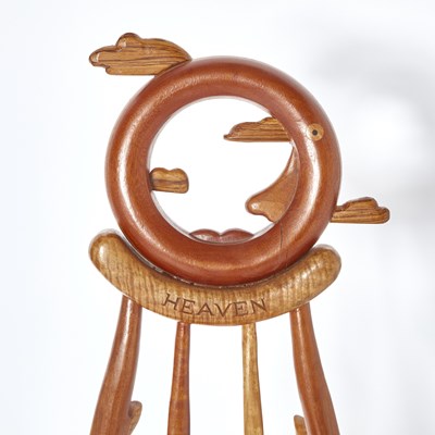 Lot 425 - Tommy Simpson Studio Mixed Woods Armchair