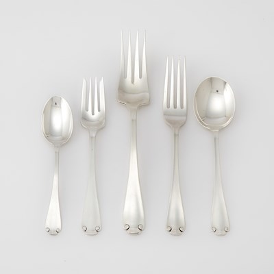Lot 283 - Tiffany & Co. Sterling Silver "Flemish" Pattern Part Flatware Service