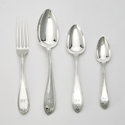 Lot 252 - American Sterling Silver Part flatware Service