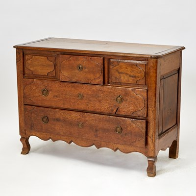 Lot 639 - East French Provincial Walnut Commode