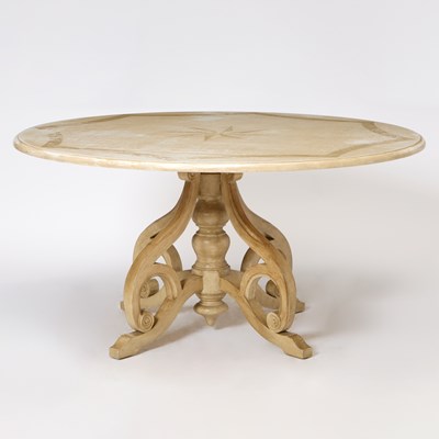 Lot 132 - Provincial Style White Painted Circular Center Table