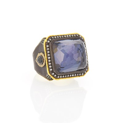 Lot 1245 - Armenta Gold, Silver, Gem-Set and Diamond Ring