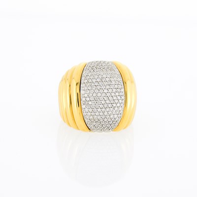 Lot 1185 - John Hardy Two-Color Gold and Diamond 'Bedeg' Ring