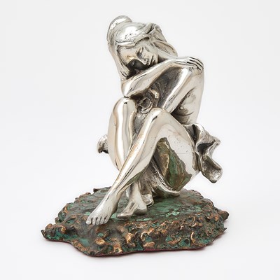Lot 235 - Cunhill Orfebres Sterling Silver Figure of a Female Nude