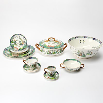 Lot 522 - Crown Staffordshire Porcelain Partial Dinner Service