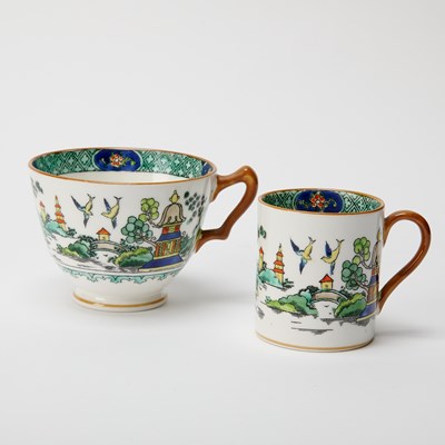 Lot 522 - Crown Staffordshire Porcelain Partial Dinner Service