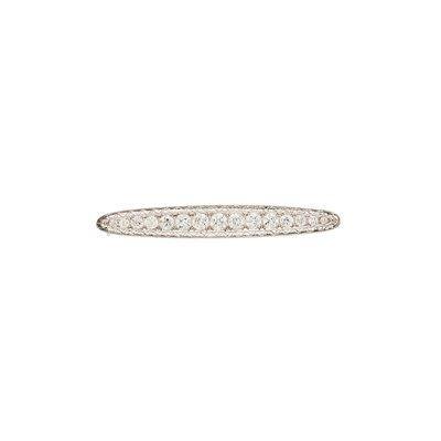Lot 1134 - White Gold and Diamond Bar Pin