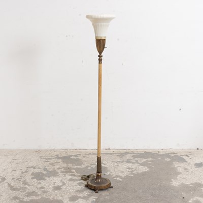 Lot 121 - Neoclassical Style Giltwood and Metal Floor Lamp