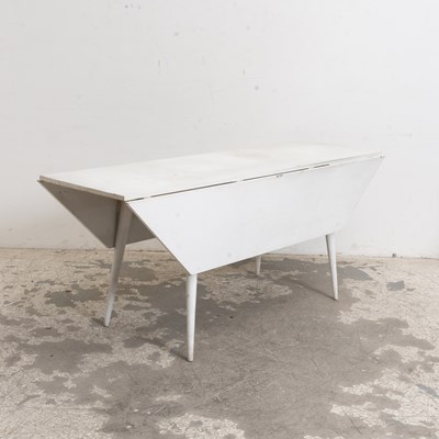 Lot 107 - White Painted Drop-Leaf Table