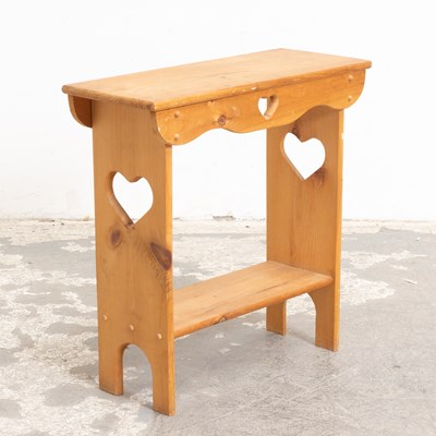 Lot 108 - Country Style Pine Side Table