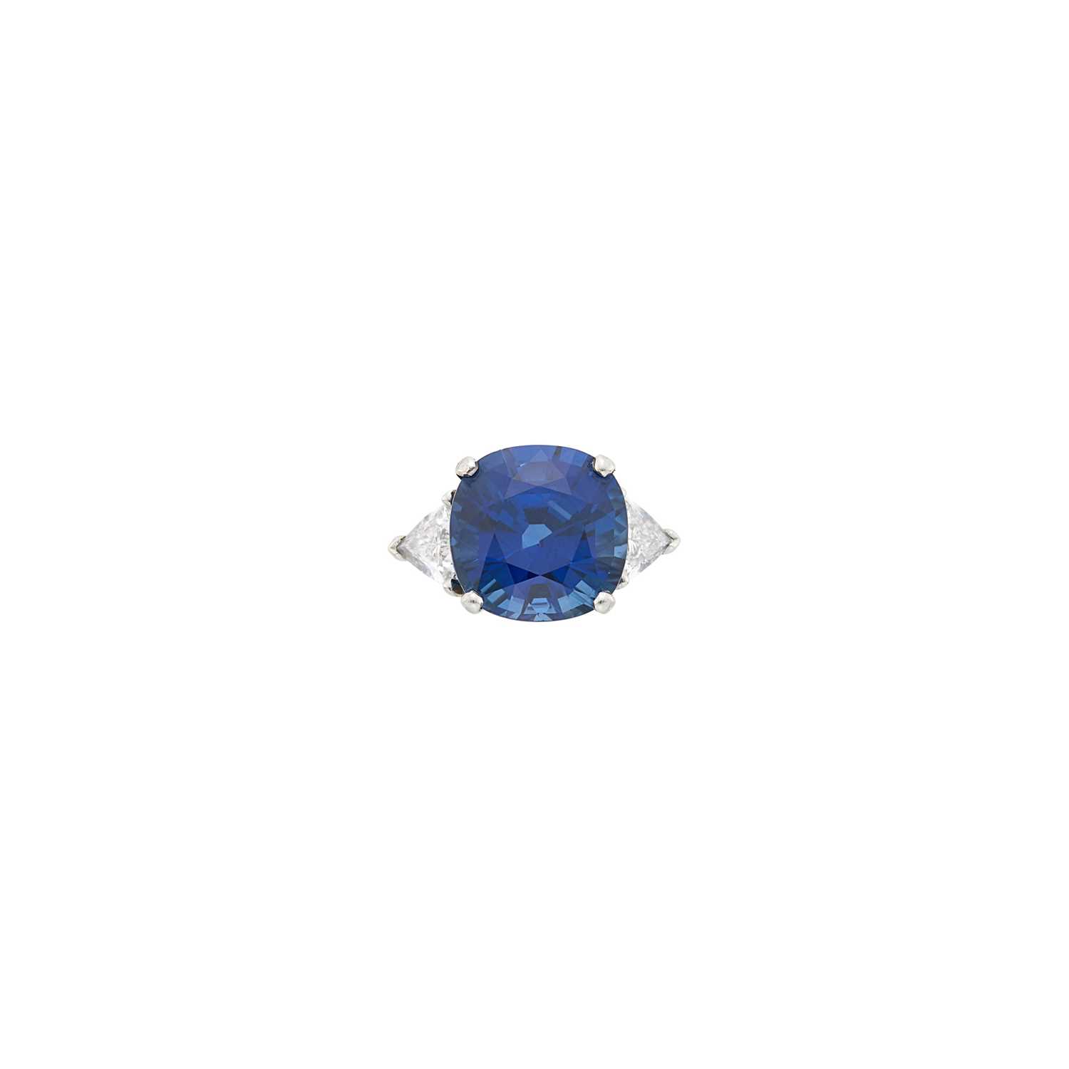 Lot 1168 - Platinum, Sapphire and Diamond Ring