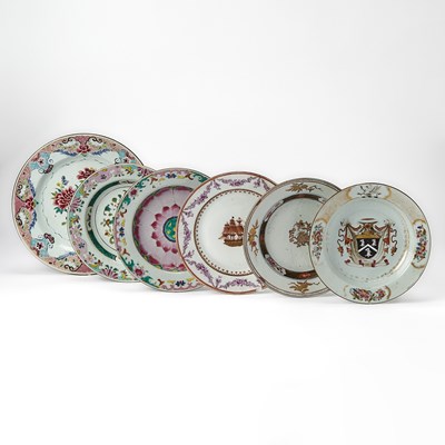 Lot 133 - Group of Six Chinese Export Porcelain Dishes