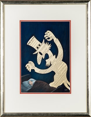 Lot 372 - Charles Elmer Martin's classic "bogeyman" cover from the 11 April 1959 issue of The New Yorker