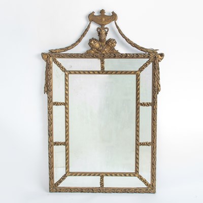 Lot 274 - Louis XVI Giltwood and Composition Mirror