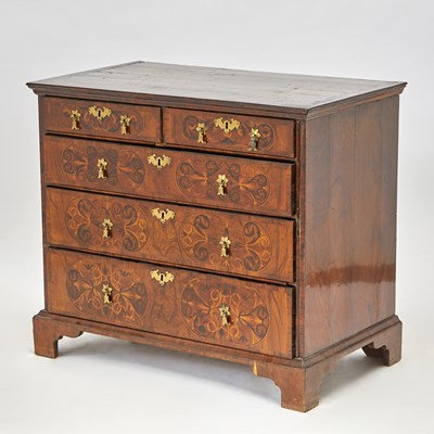 Lot 535 - William and Mary Seaweed Marquetry Chest of Drawers
