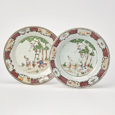 Lot 437 - Chinese Export Meissen-Style Porcelain Plate