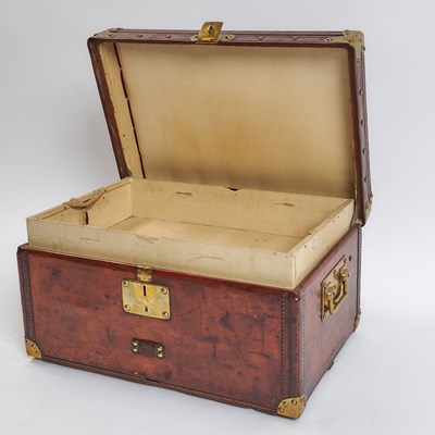 Lot 786 - Louis Vuitton Natural Cowhide Leather Cabin Trunk