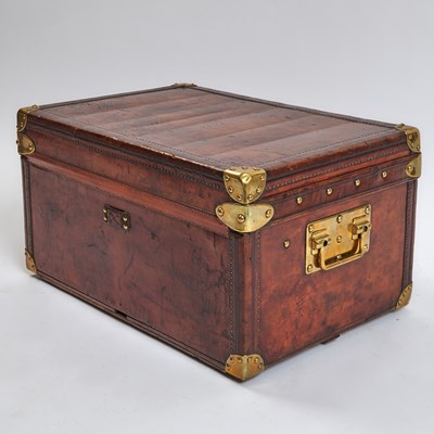 Lot 786 - Louis Vuitton Natural Cowhide Leather Cabin Trunk