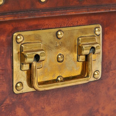 Lot 786 - Louis Vuitton Natural Cowhide Leather Cabin Trunk