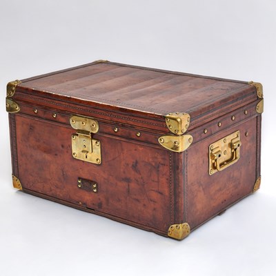 Lot 786 - Louis Vuitton Natural Cowhide Leather Cabin Trunk