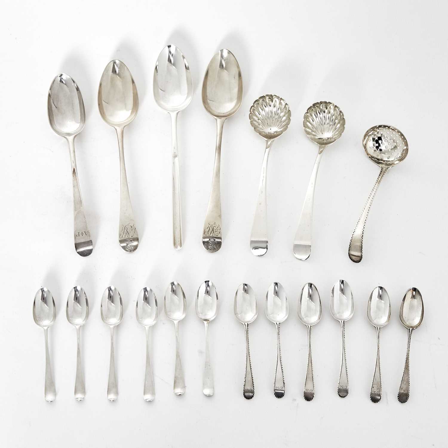 Lot 46 - Group of George III Sterling Silver Flatware by Hester Bateman