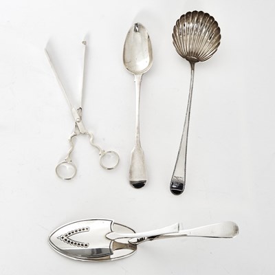 Lot 48 - Four Georgian Sterling Silver Serving Utensils