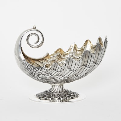 Lot 65 - Victorian Scottish Sterling Silver Shell Form Dish