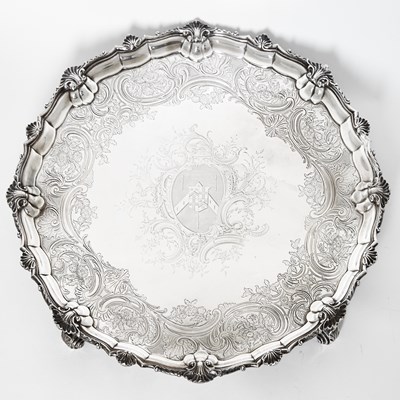 Lot 20 - George II Sterling Silver Salver