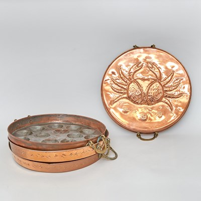 Lot 121 - Four Large Copper Moulds