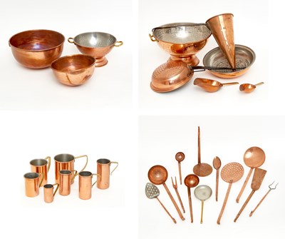 Lot 129 - Group of Copper Cookware