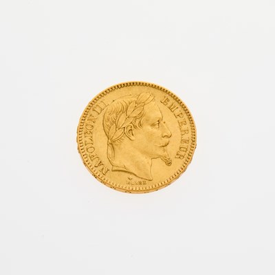 Lot 66 - France. 1863-BB 20 Francs. Uncirculated.