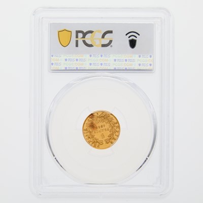 Lot 64 - France. 1868-E 5 Francs Gold Essai. PCGS SP-62.