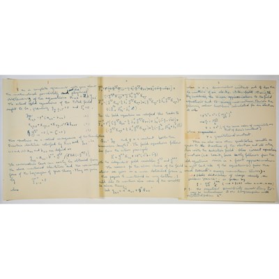Lot 112 - Einstein discusses General Relativity and the Unified Field Theory