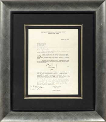 Lot 112 - Einstein discusses General Relativity and the Unified Field Theory