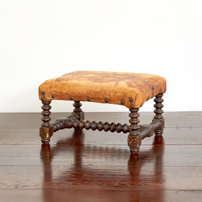 Lot 113 - Turned Walnut Stool